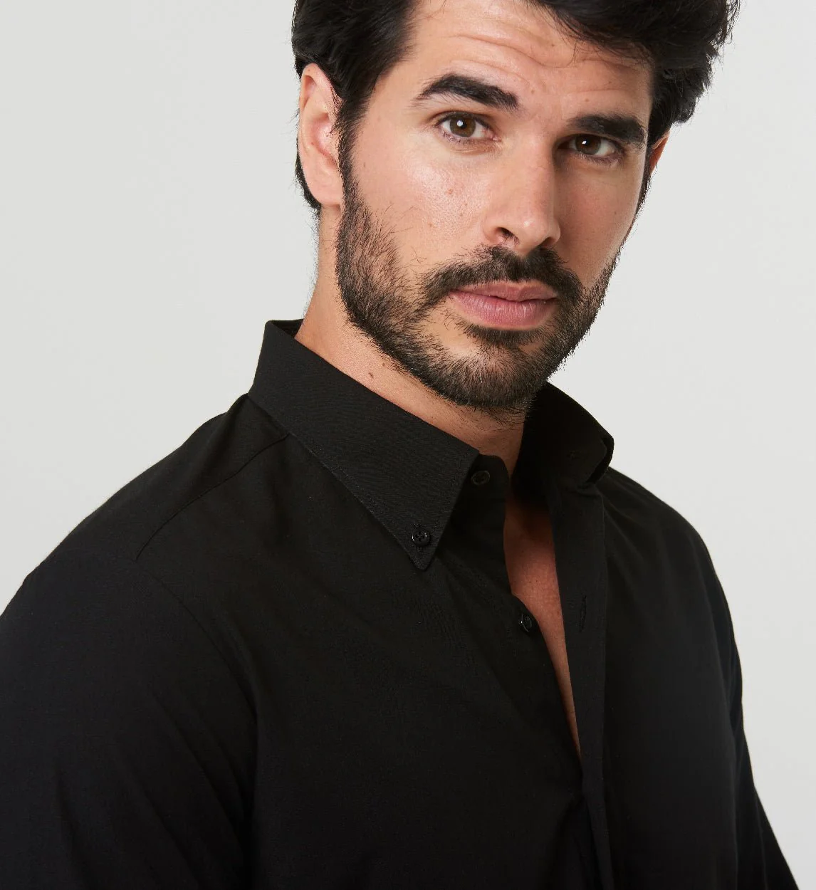 Camisa Antisudor Casual Negra - Image 5