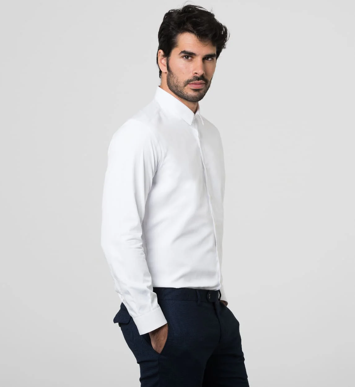 Camisa Antisudor Business Blanco - Image 3