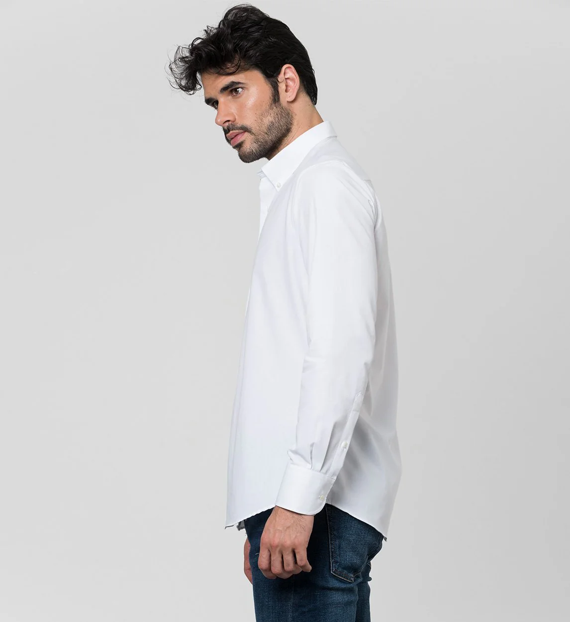 Camisa Antisudor Casual Blanco - Image 4