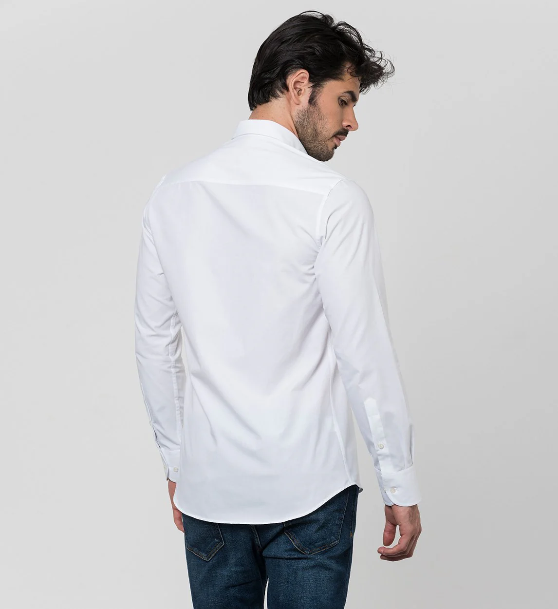 Camisa Antisudor Casual Blanco - Image 5