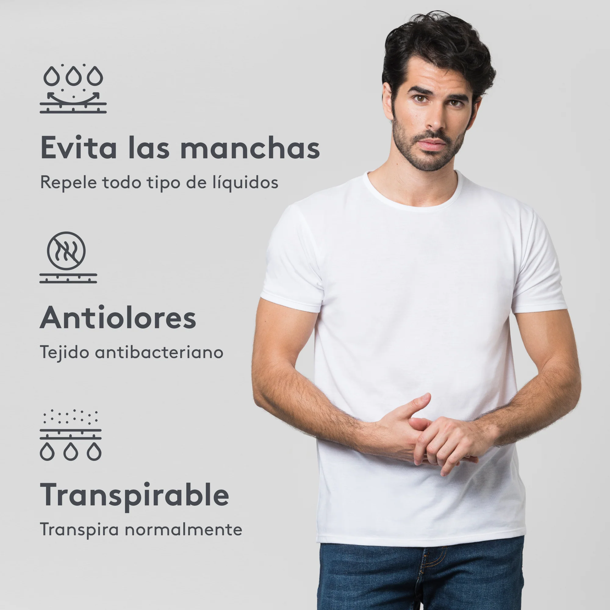 Pack 3 Camisetas Blanco - Image 4